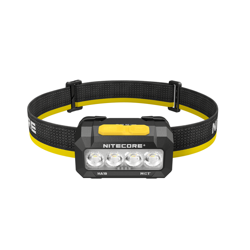 Lampe Frontale Nitecore HA19 600 Lumens - MCT RGB Polyvalente 3 Températures Couleur