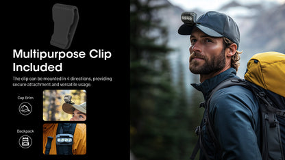 Nitecore HA23 UHE Headlamp 600 Lumens - 3 Color Temperatures - Dual Power - Ultra-Lightweight