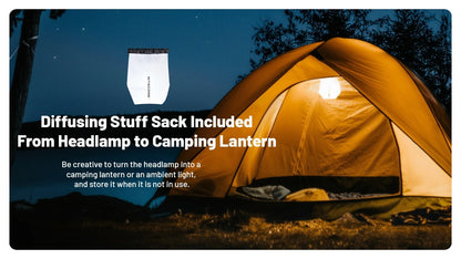 Lampe Frontale Nitecore HA25 UHE 800 Lumens 3 Températures de Couleur - Double Alimentation - Ultra-Légère