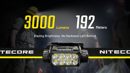 Nitecore HC75 UHE Headlamp 3000 Lumens - 21700 5500mAh battery