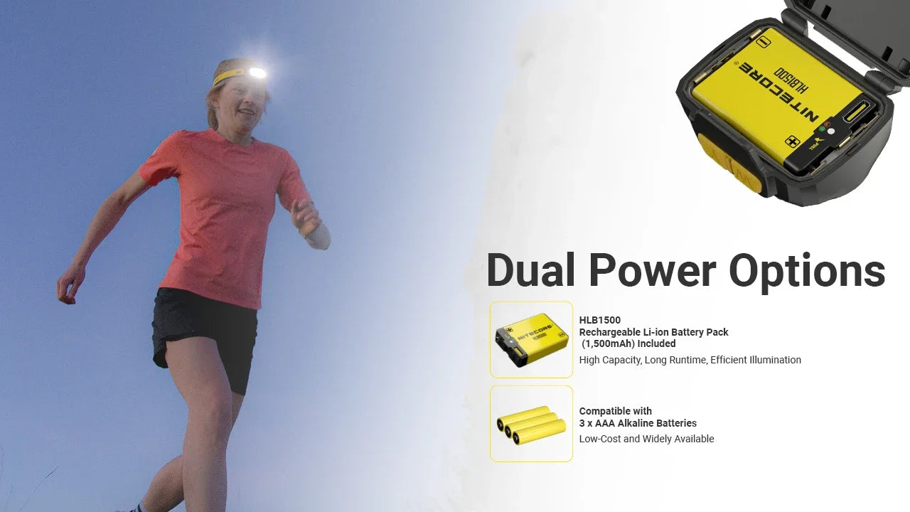 Nitecore UT27 Headlamp 800 Lumens - 1 HLB1500 Battery - 3 Color Temperatures - High CRI