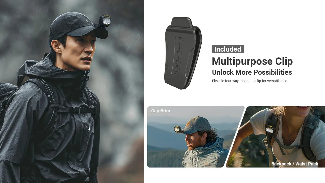 Nitecore UT27 PRO Headlamp 800 Lumens - 2 HLB1500 Batteries - 3 Color Temperatures - High CRI