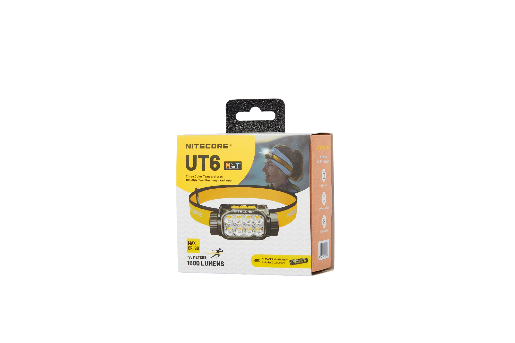 Nitecore UT6 1600 Lumens - Lampe Frontale Trail Running MCT 3 Températures Couleur