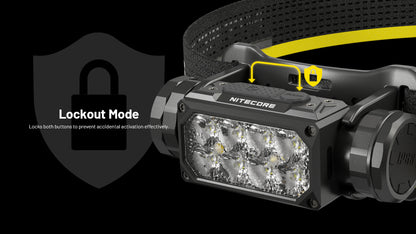 Lampe Frontale Nitecore HC65 UHE 2000 Lumens - Rechargeable USB-C - Lumière Rouge