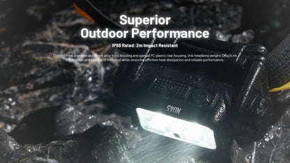 Nitecore NU45 Headlamp 1700 Lumens - Rechargeable USB-C - Proximity Sensor - IP68