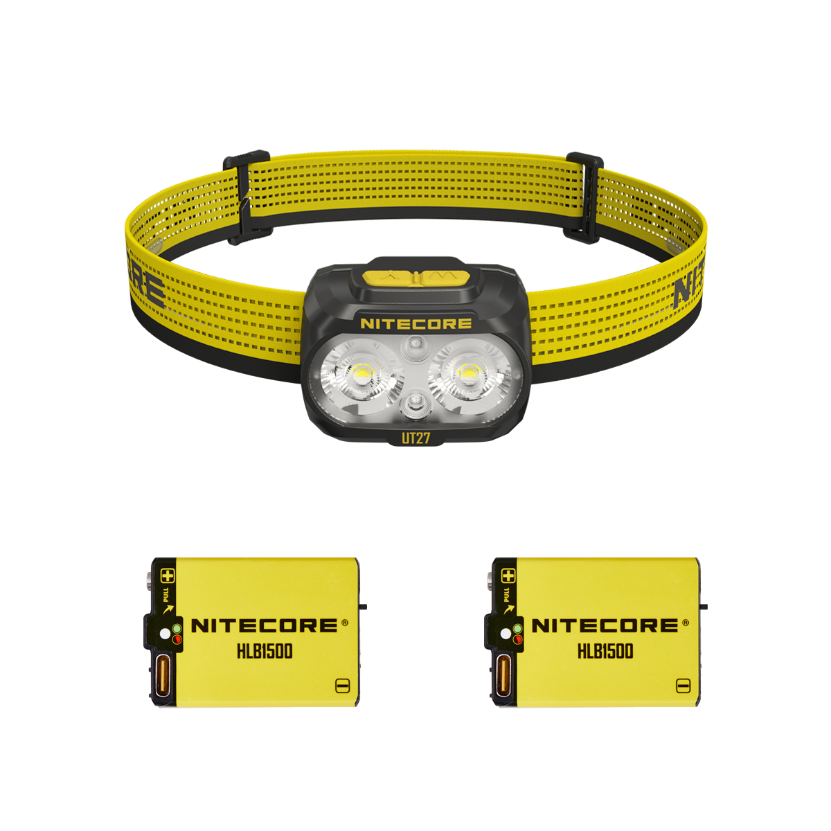 Nitecore UT27 PRO Headlamp 800 Lumens - 2 HLB1500 Batteries - 3 Color Temperatures - High CRI