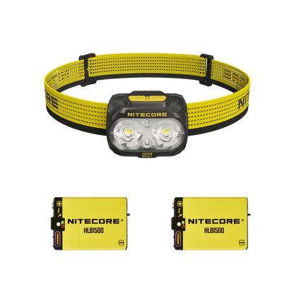 Nitecore UT27 PRO Headlamp 800 Lumens - 2 HLB1500 Batteries - 3 Color Temperatures - High CRI
