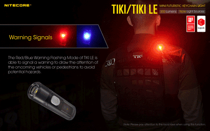 Nitecore TIKI 300 Lumens - EDC Keychain Light USB-C Triple Source UV CRI90