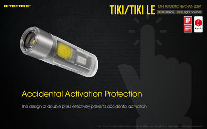 Nitecore TIKI 300 Lumens - EDC Keychain Light USB-C Triple Source UV CRI90