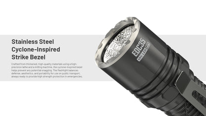 Nitecore EDC35 5000 Lumens - Flashlight Rechargeable USB-C - Dual Beam Search &amp; Lumin Shield