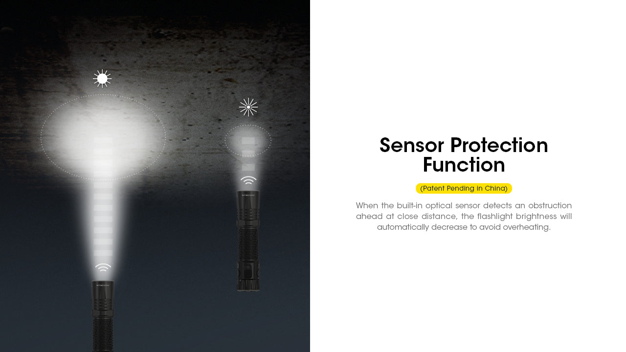 Nitecore EDC35 5000 Lumens - Flashlight Rechargeable USB-C - Dual Beam Search &amp; Lumin Shield