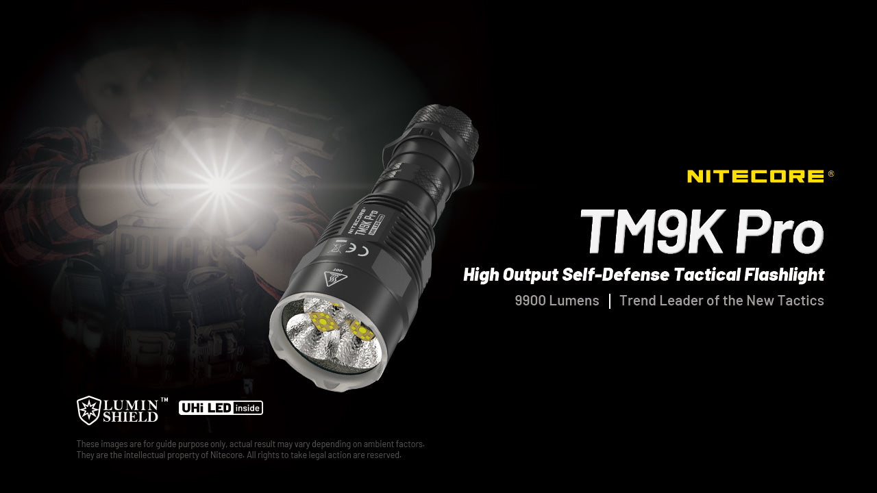 Nitecore TM9K Pro 9900 Lumens Fast Charging USB-C Flashlight