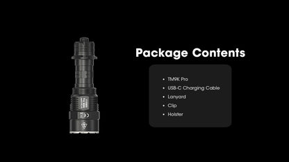 Nitecore TM9K Pro 9900 Lumens Fast Charging USB-C Flashlight
