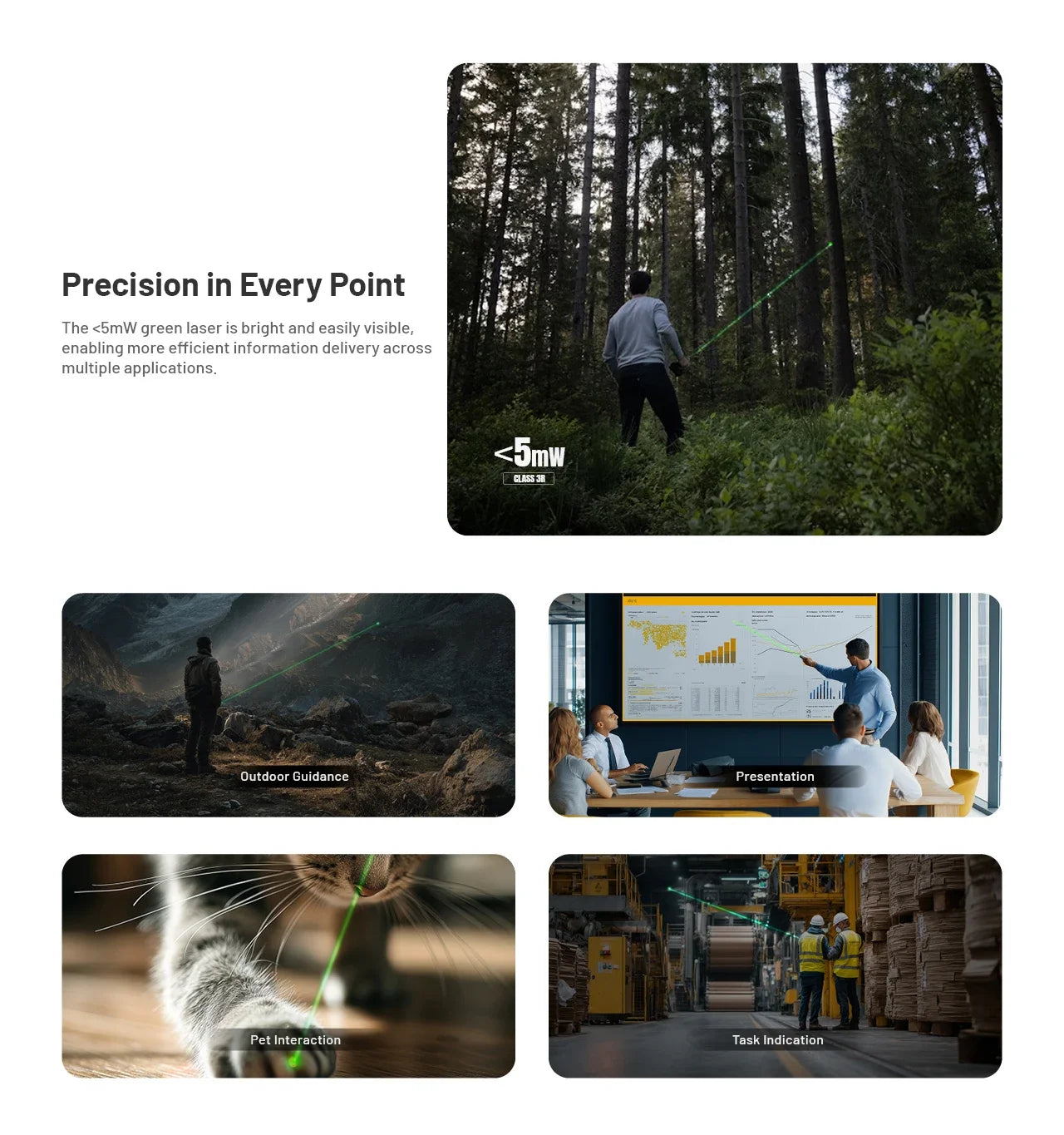 Nitecore EDC17 Flashlight 1500 Lumens - White LED + UV + Green Laser - Flat Design - Rechargeable USB-C