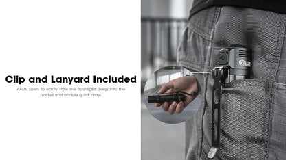 Lampe Torche Nitecore EDC31 3500 Lumens - Rechargeable USB-C - Double Mode Verrouillage - IP68