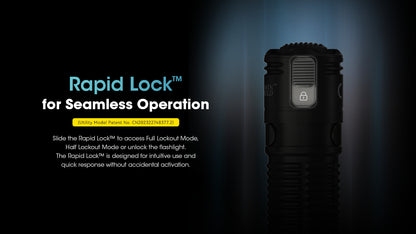 Lampe Torche Nitecore EDC31 3500 Lumens - Rechargeable USB-C - Double Mode Verrouillage - IP68