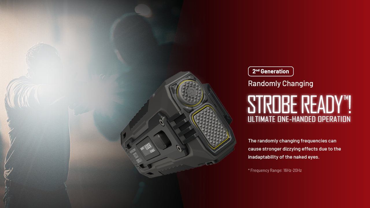 Lampe Torche Nitecore EDC37 8000 Lumens - Rechargeable USB-C - Écran OLED - Acier Inoxydable