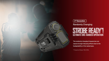 Lampe Torche Nitecore EDC37 8000 Lumens - Rechargeable USB-C - Écran OLED - Acier Inoxydable