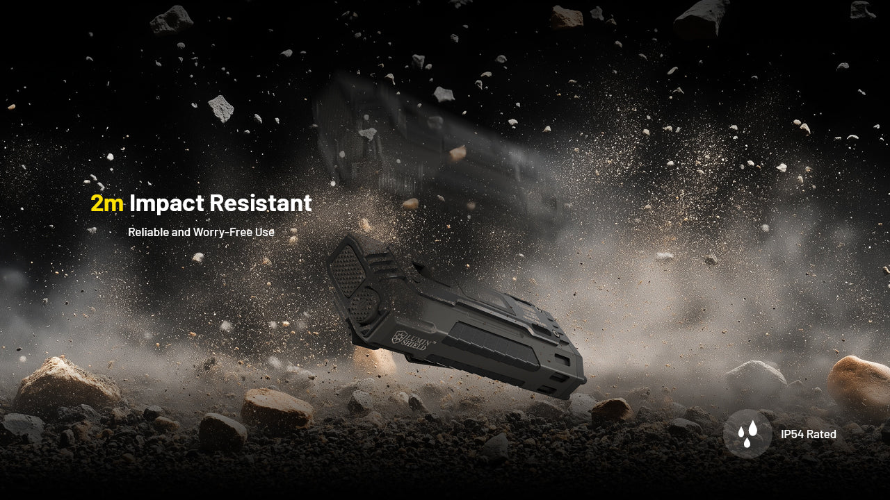 Lampe Torche Nitecore EDC37 8000 Lumens - Rechargeable USB-C - Écran OLED - Acier Inoxydable