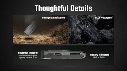 Nitecore EMR16 Electronic Mosquito Repeller 5m Protection Zone - USB-C Rechargeable 5200mAh - FCB 3.0 System