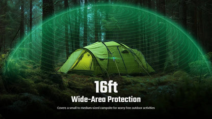 Nitecore EMR16 Electronic Mosquito Repeller 5m Protection Zone - USB-C Rechargeable 5200mAh - FCB 3.0 System