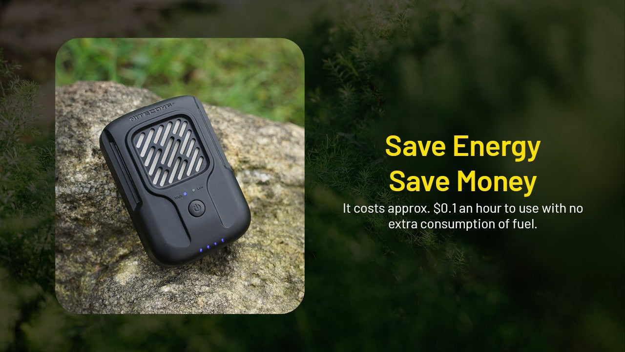 Nitecore EMR40 - Portable Mosquito Repeller USB-C 10h Outdoor Indoor