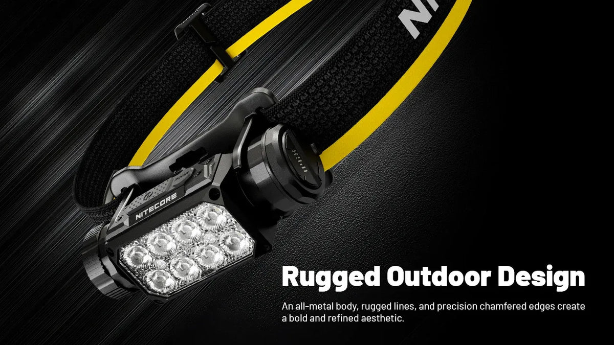 Lampe Frontale Nitecore HC65 MCT 2000 Lumens - Triple Température MCT Rechargeable USB-C