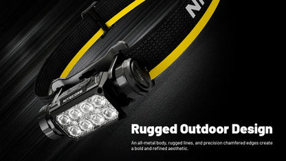 Lampe Frontale Nitecore HC65 MCT 2000 Lumens - Triple Température MCT Rechargeable USB-C