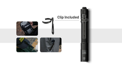 Nitecore MT2A Pro 1000 Lumens - Compact EDC Flashlight USB-C Rechargeable 2x AA Compatible