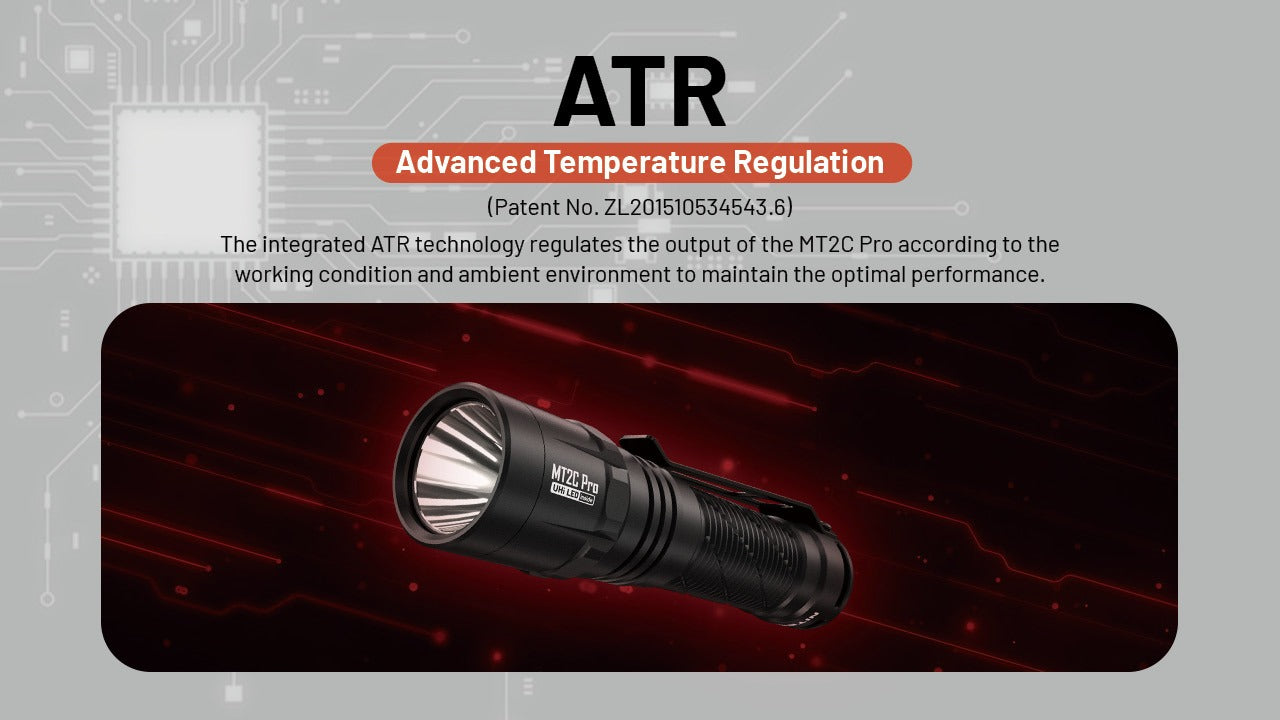 Nitecore MT2C Pro 1800 Lumens - Compact EDC Flashlight USB-C Rechargeable CR123 Compatible (Copie)