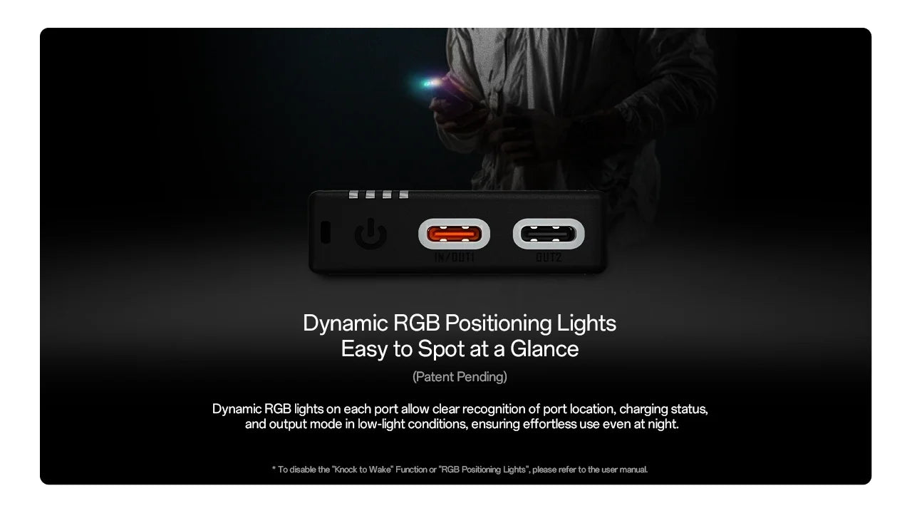 Batterie Externe Nitecore NB10000 Gen 4 10000mAh - Charge Rapide 22,5W USB-C - IPX7 - Ultra-Légère 143g