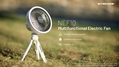 Nitecore NEF10 - Fan Light Power Bank 3-in-1 Tripod 10000mAh