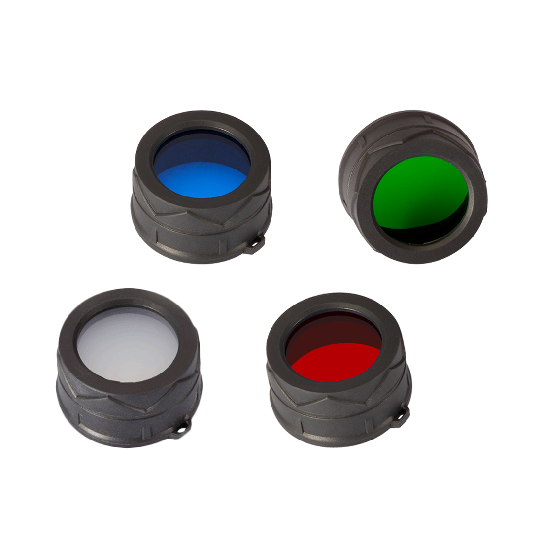 Nitecore 34mm Filters - Red/Green/Blue/White Diffuser - Compatible EC45S, SRT6, MT25, MT26