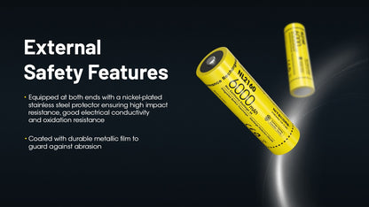 Batterie Nitecore NL2160 6000mAh 21700 Rechargeable - 3.6V IPX6 Haute Capacité