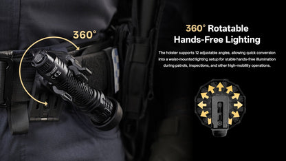 Nitecore NTH29 Tactical Flashlight Holster - P27iX, P20iX, P23i, P20i UV - 360° Rotation