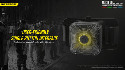 Lampe de Signalisation Nitecore NU06 LE 4 LED (Rouge/Bleu/Vert/Blanc) - Rechargeable USB-C