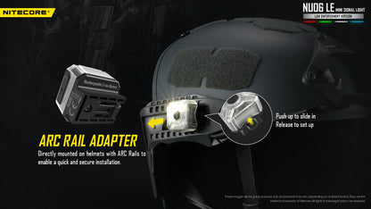 Lampe de Signalisation Nitecore NU06 LE 4 LED (Rouge/Bleu/Vert/Blanc) - Rechargeable USB-C