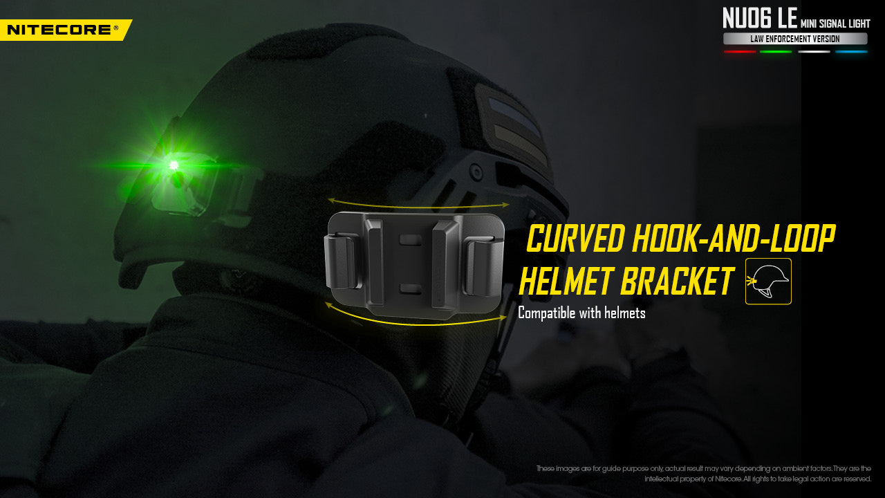 Lampe de Signalisation Nitecore NU06 LE 4 LED (Rouge/Bleu/Vert/Blanc) - Rechargeable USB-C