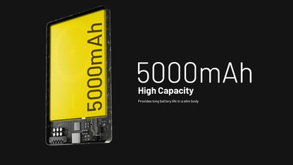 Nitecore NW5000 - Batterie Externe Magnétique Sans Fil Carbone USB-C 5000mAh