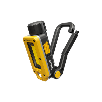Nitecore NWL20 600 Lumens - Lampe de Travail Multifonctions Spotlight + Floodlight - Base Magnétique - Rechargeable USB-C