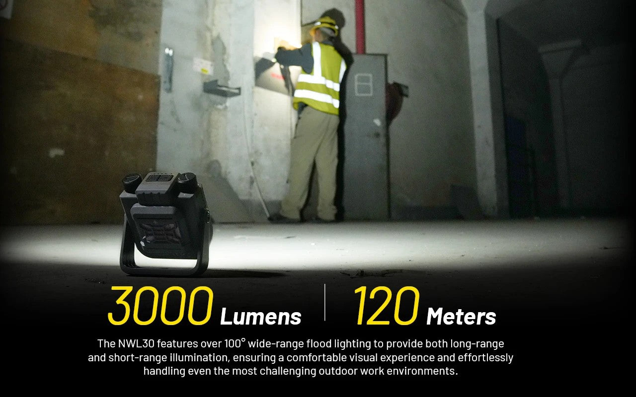 Nitecore NWL30 3000 Lumens - Lampe de Travail 3 en 1 - Anti-moustique - Powerbank - Rechargeable USB-C