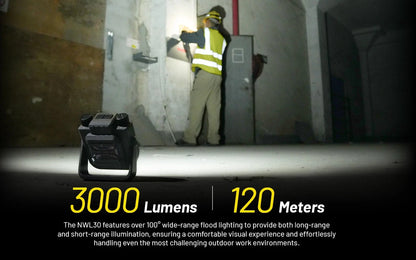 Nitecore NWL30 3000 Lumens - Lampe de Travail 3 en 1 - Anti-moustique - Powerbank - Rechargeable USB-C