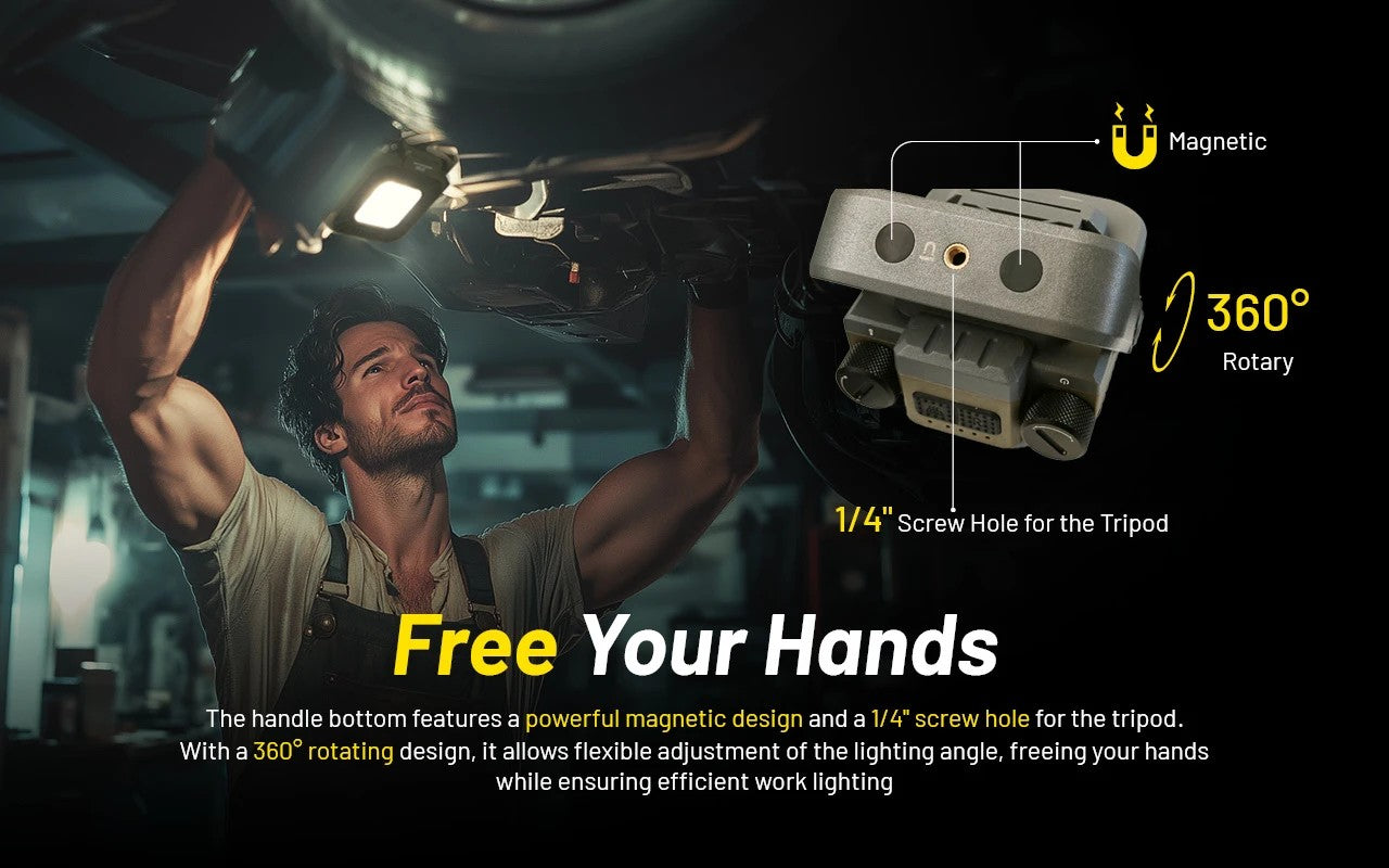 Nitecore NWL30 3000 Lumens - Lampe de Travail 3 en 1 - Anti-moustique - Powerbank - Rechargeable USB-C