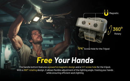 Nitecore NWL30 3000 Lumens - Lampe de Travail 3 en 1 - Anti-moustique - Powerbank - Rechargeable USB-C