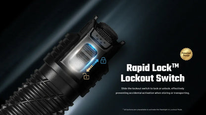 Nitecore P17iX 5000 Lumens - Compact Tactical Flashlight Customizable Controls - Triple Switch