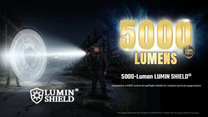 Nitecore P17iX 5000 Lumens - Compact Tactical Flashlight Customizable Controls - Triple Switch