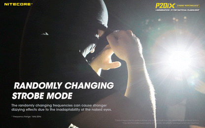 Nitecore P20iX 4000 Lumens - Tactical Flashlight Rechargeable USB-C - STROBE READY