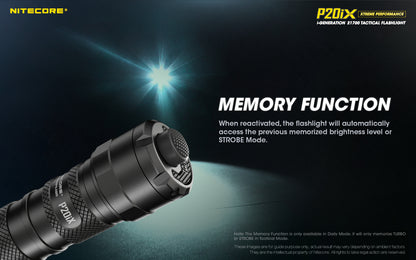 Nitecore P20iX 4000 Lumens - Tactical Flashlight Rechargeable USB-C - STROBE READY