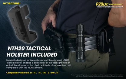 Nitecore P20iX 4000 Lumens - Tactical Flashlight Rechargeable USB-C - STROBE READY