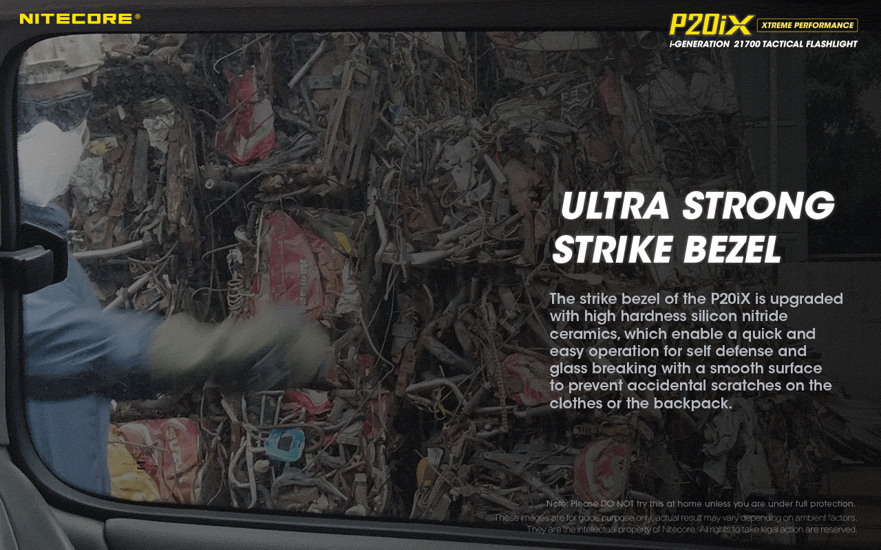 Nitecore P20iX 4000 Lumens - Tactical Flashlight Rechargeable USB-C - STROBE READY